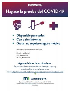 Get Tested Madelia Spanish page 001 - City of Madelia