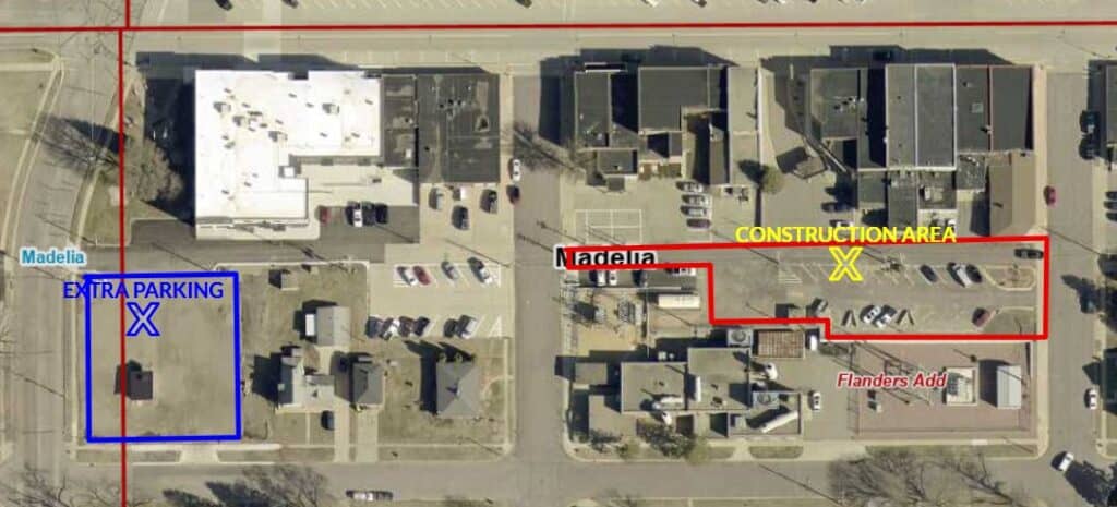 Parking lot map - City of Madelia